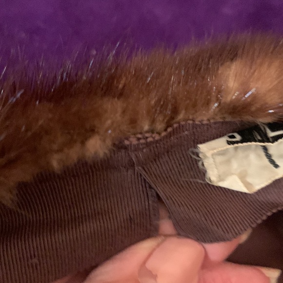 Vintage real mink fur hat, EUC - Picture 3 of 7